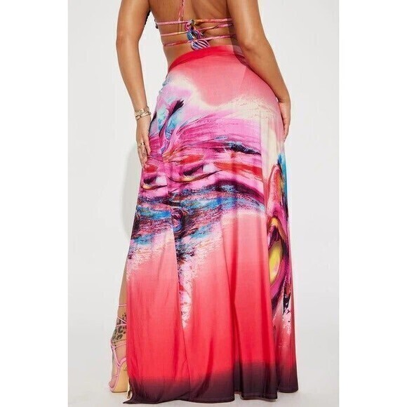 Hawaiian Multi Color‎ 3 Piece Bikini Set Size S RefM22 - Picture 6 of 10